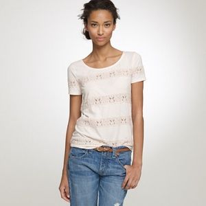 Lace Stripe Tissue J. Crew Tee
